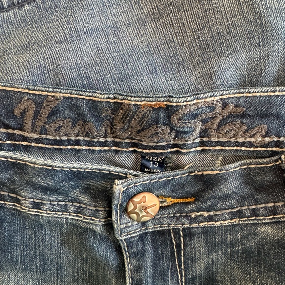 Vanilla Star Faded Distressed and Embellished Skinny Jeans - Picture 9 of 10